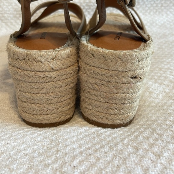 NEW Lucky Brand Audrinah Wedge‎ Tan size 10 - Picture 8 of 10